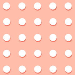 seamless pattern of black and white dots. each detail in separate layer.