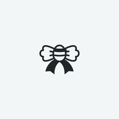 Ribbon vector icon