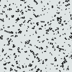 Symbols on a white background