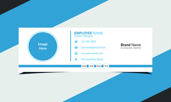 Email Signature Template with Creative Designs