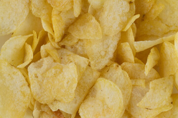potato chips snack texture background
