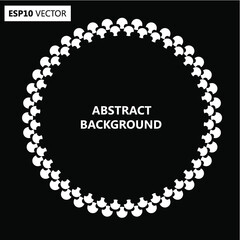 Design spiral dots backdrop. Abstract monochrome background. No gradient