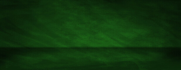 Blank, green chalkboard header