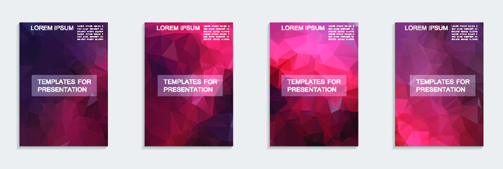 A set of brochures from polygons