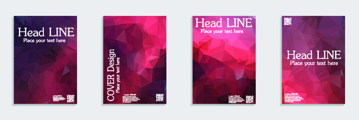 A set of brochures from polygons