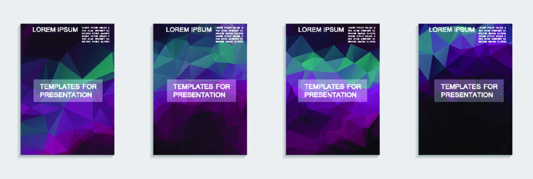 A set of brochures from polygons