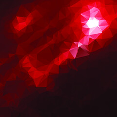 abstract background with red polygon