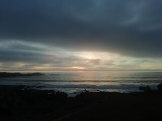 Obraz premium sunset over the sea