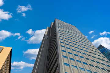 Buildings and blue sky.　ビル街と青空