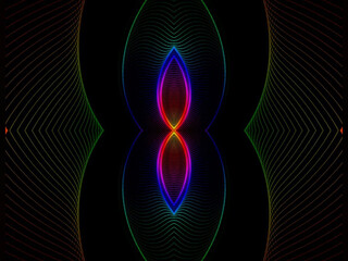 abstract background with glowing lines