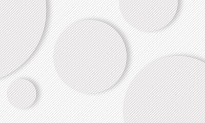Modern clean white circle background with shadow