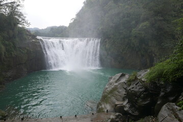 Naklejka premium 十分瀑布