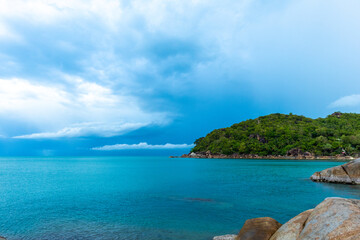 tropical island in the sea