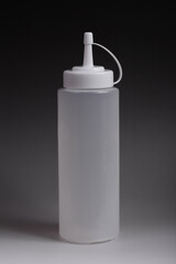 White Transparent Plastic Sauce Squeeze Bottle Dispenser