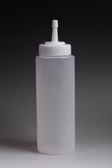 White Transparent Plastic Sauce Squeeze Bottle Dispenser