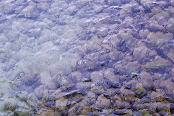 Close up of rocks on the beach