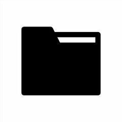 Folder icon with glyph style