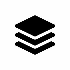 Layers icon with glyph style