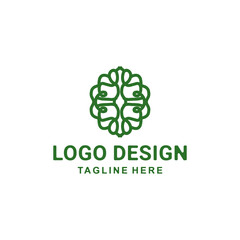 Design Vector Mandala ornament luxury logo template with style line art