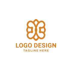 Design Vector Mandala ornament luxury logo template with style line art