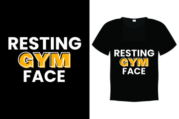 Gym T Shirt Design, Gym Typography Quote Design