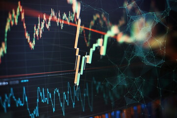 Data analyzing from charts and graph to find out the result in trading market.