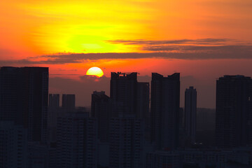Sunset in Singapore