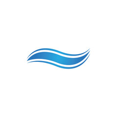 Fototapeta premium Water Wave Logo Template. vector icon illustration