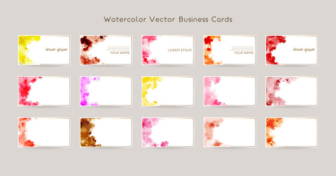 abstract decoration for business card: bright colors