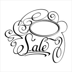 Sale Hand Drawn Pen Ink Style, Sale Word Handwritten, Promotion, Season, Festival, Offer
