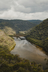 The lush green landscape of Berowra Creek as seen from Naa Badu Lookout.