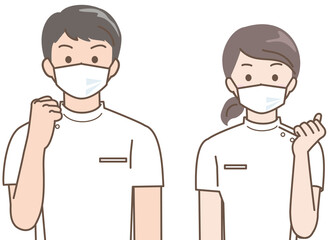 医療従事者ガッツポーズ2