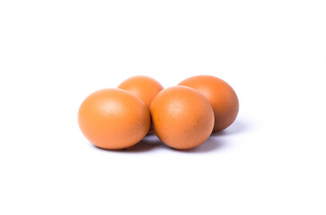 Egg isolated on white background.