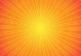 Vector Background with Sunburst Retro Style. Sunburst Background Pop Art Style Design. Abstract Horizontal Banner.