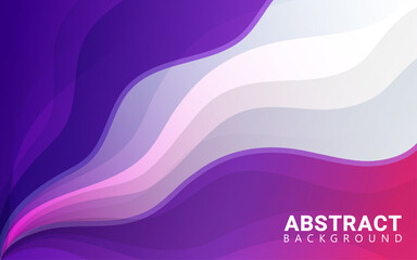 abstract background wave - purple color, good any media industry template