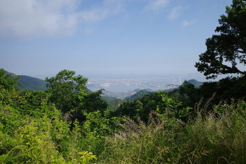 Fototapeta na wymiar とても美しい日本の岡山県の金甲山の風景
