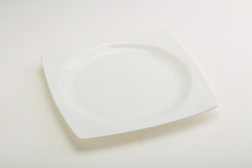 White proclean plate for serving