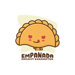 cute mascot empanadas snack.