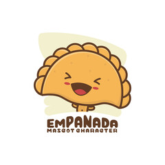 cute mascot empanadas snack.
