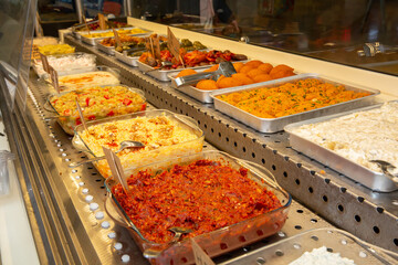 assortment of appetizers. snacks on plate