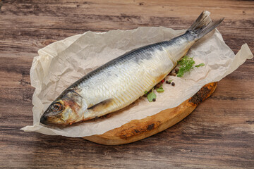 Salted Herring fish with pepper