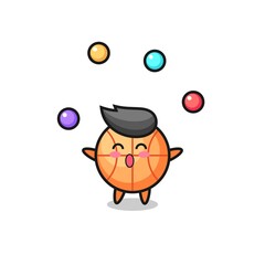 the basketball circus cartoon juggling a ball