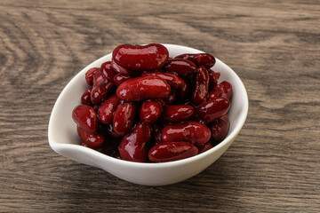 Canned red Kidney in the bowl