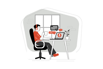 People listening recording audio podcast concept