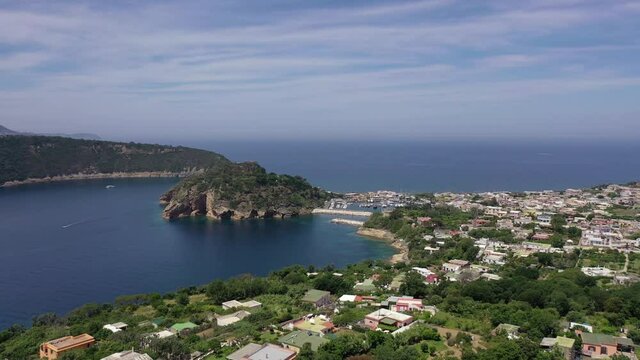 Procida Island, Italy. Chiaiolella, Gulf of Naples.
Aerial view of the village of Chiaiolella, in Procida in the Gulf of Naples