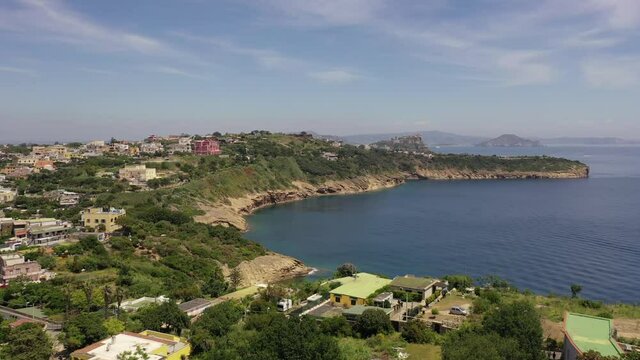 Procida Island, Italy, Gulf of Naples.
Aerial view of the village of Procida in the Gulf of Naples