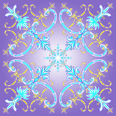  Colorful and decorative ethnic pattern. Fashionable folk style. Ornament. Seamless pattern.