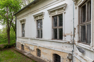 Novi Becej, Serbia - May 01, 2021: Castle “Sokolac” in Novi Becej. Sokolac Castle was built at the end of the 19th century as a residential building.