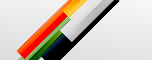 Multicolored lines background. Design template for business or technology presentations, internet posters or web brochure covers