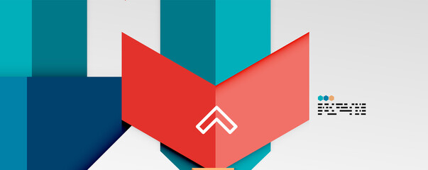 Shiny color triangles and geometric shapes vector abstract background